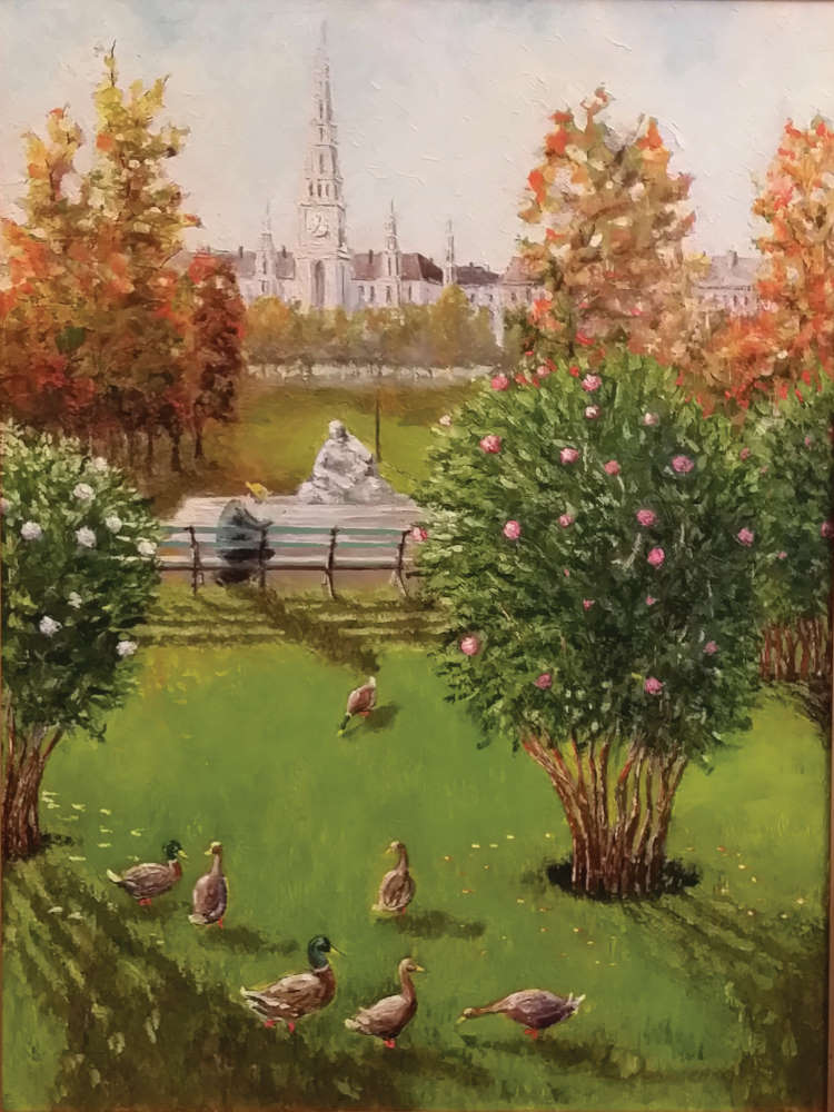 Viennese breakfast on the grass